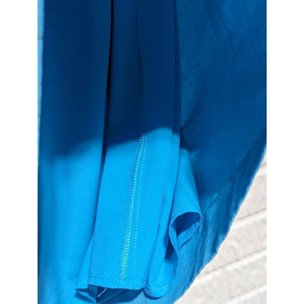 Tyler Boe Blue Sleeveless Ruffle-Neck Mini Dress - Picture 6 of 7